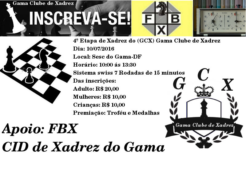 Blog - FBX - Federação Brasiliense de Xadrez